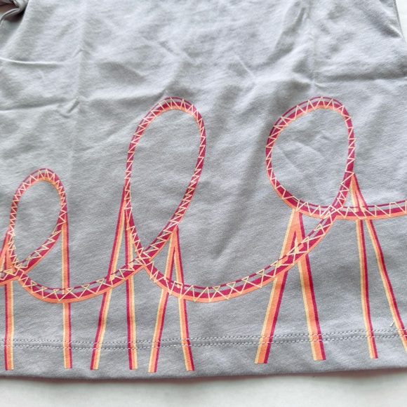 Crewcuts Boy New Roller Coaster T-Shirt 
in Gray/Orange NWT Size XXS 2-3Y - Picture 3 of 14